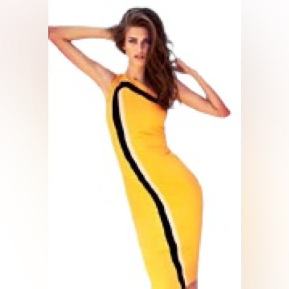 Escada Colorblock Pattern Midi Length Dress - Picture 1 of 12